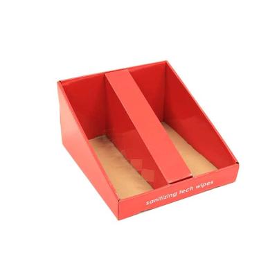 China Factory Direct Sale Eco-friendly Pdq Box Cardboard Paper Display Counter For Electronic Accessories corrugated pdq displays for sale