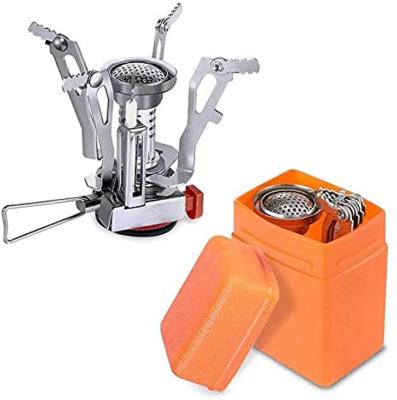 China Self-driving Collapsible Mini Outdoor Square Stove Portable Folding Picnic Stove Fishing Stove for sale