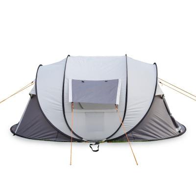 China Diagonal tying type single automatic manufacturers 4~5 person family large pop waterproof outdoor camping tent for sale for sale