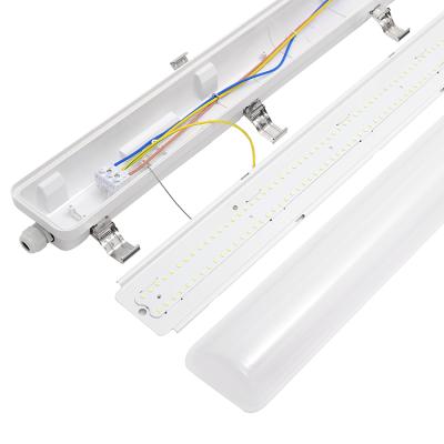 China TUBU CE RoHs Certified IP66 IK10 LED Batten Fixture Light 130lm/W with Motion Sensor and Backup Option for Warehouse L10 for sale