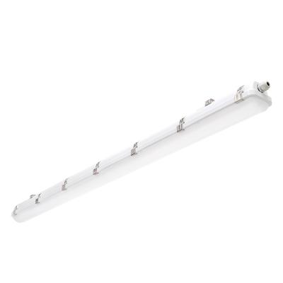 China TUBU CE RoHS Certified IP66 18W 40W 50W LED Batten Fittings Light 130LM/W 120 Degree With Microwave Detector For Workshops L10 for sale