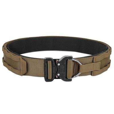 China High-Strength/Tear-Resistant/Wear-Resistant/Quick-Drying Heavy Duty Tactical Belt Amazon Male Army Nylon Automatic Adjustable Military Tactical Belt Custom Made Two-Tone Buckle Buckle for sale