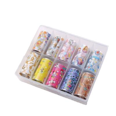 China Hot Selling Foil Shape Foil Mixed Nail Art Material Eco-friendly Material Stickers Decoration for sale