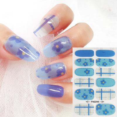 China New Hot Sales Easy Fashion Glitter Mixed Nail Wraps Nail Art Decal Full Cover Stickers for sale