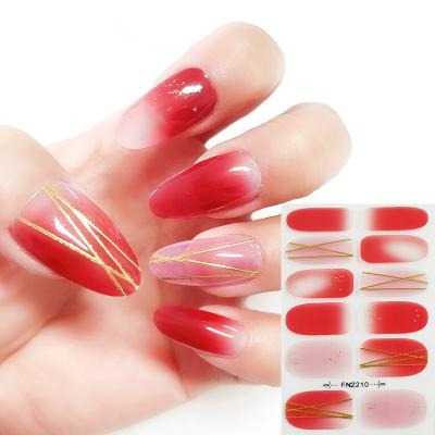 China Hot Selling Easy Good Quality Nail Art Decoration Full Cover Nail Stickers Nail Sticker for sale