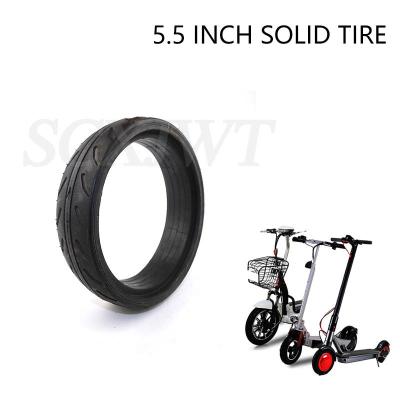 China 5.5 inch solid tire 5 inch non-slip tire and inflatable rubber explosion-proof suitable for 5.5 INCH electric scooter for sale