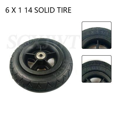 China 6 Inch 6x1 1/4 Tire Solid / Inflation Wheel For Small Surf Electric Scooter 150mm Tire Inner Tube Fits Un-Folding Motorcycle Bike 6x1 1/4 for sale