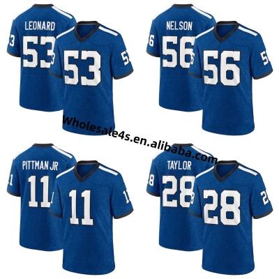 China Wholesale Antibacterial Men's Jersey American Football Colt Indianapolis USA Football Stitched Uniform 53 Shaquille Leonard 5 Richardson for sale