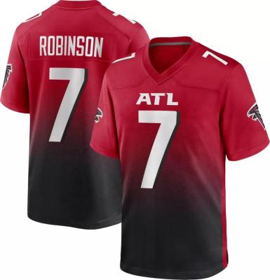 China Breathable Wholesale American Football Jersey Men's Stitched USA Atlanta Football Uniform 7 Robinson 5 London for sale