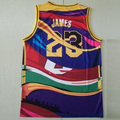 China New King James 2023 Quilted Basketball Jersey Antibacterial for sale