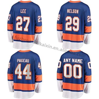 China Shirts & New York Islander Hockey Jersey Tops Ready To Ship American 13 Barzal 27 Lee Wholesale Men's Embroidery Ice Hockey Uniform for sale