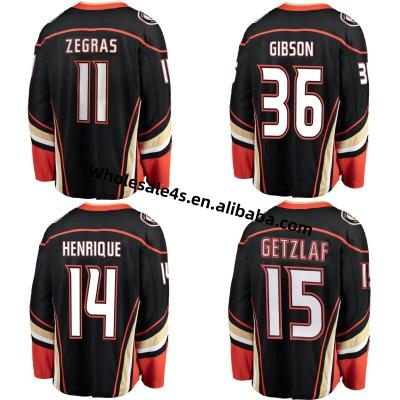 China Shirts & Tops Anaheim Duck Hockey Jersey Ready to Board USA 11 Zegras 36 Gibson Wholesale Men's Embroidery Ice Hockey Uniform for sale