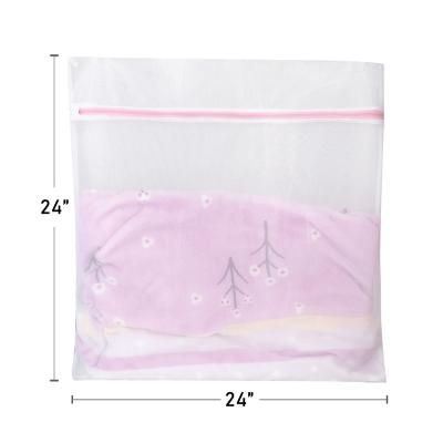 China Hot Sale Polyester Mesh Home Clothes Washing Bag Hotel Wash Laundry Bag for sale