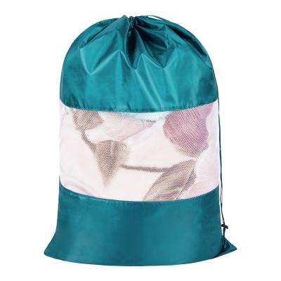 China Home Laundry Bag With Drawstring Closure And Mesh Window for sale