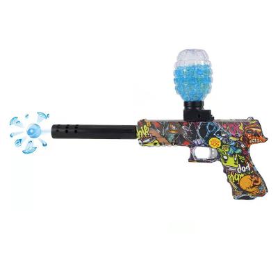 China Toy Kids Outdoor Splatter Electric Electronic Automatic Sandblaster Beads Full Graffiti Gel Water Ball Gun for sale