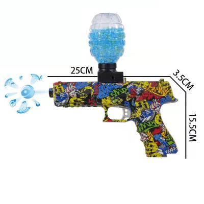 China Toy Kids Outdoor Splatter Electric Electronic Automatic Sandblaster Beads Full Graffiti Gel Water Ball Gun for sale