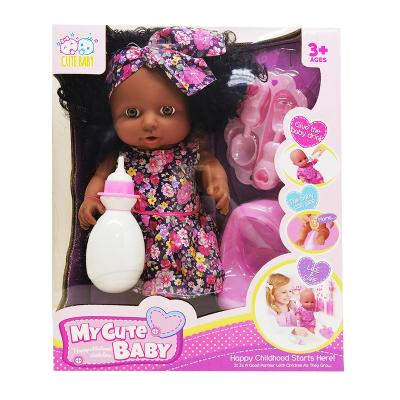 China Battery Operated Lifelike Reborn Baby Dolls Toy Black Soft Silicone,Black Silicone Doll For Girls Baby Toy Girl,Fashion Toddler Reborn Doll for sale