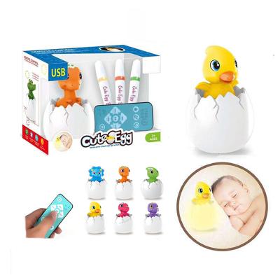 China Remote Control Night Light DIY Dinosaur Night Lights Baby Sleeping Toy Kids Drawing Set for sale