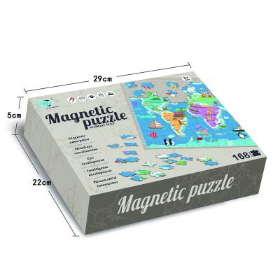 China DIY TOY Hot Selling Magnetic Learning games puzzle world map puzzles for kids for sale