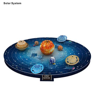 China Educational Toy Kid Educational Toy Paper 3D Puzzle Solar System 106 Pcs for sale