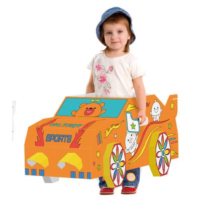 China DIY Drawing Creative Educational Doodle Toys DIY Car Shape Painting Portable Toy With Light Set and Music for Kid for sale