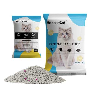 China BSCI Sustainable Plant Hot Strong Cat Sand 5kg 10kg Sinter And Deodorization Bentonite Cat Litter Sand for sale