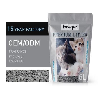 China Viable Crush Charcoal Cat Litter BSCI Factory OEM Bulk Flushable Clumping Broken Clumped Green Tea Cat Litter Sand For Cat for sale