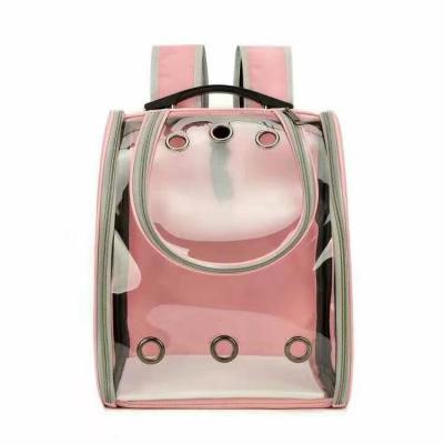 China New Pet Products PVC Space Capsule Cat Bag Pet Outing Carrying Viable Folding Pet Bag for sale