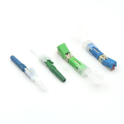 China 55mm/60mm Largo Tablet Electrónico FTTH Campo de ensamblaje de fibra óptica óptica SC UPC APC Conector rápido en venta