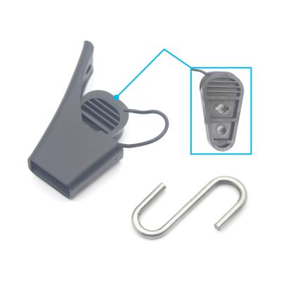 Китай Телекоммуникационное строительство DW-1070C FTTH S Type Hook for Drop Cable Fiber Optic Tension Clamp продается