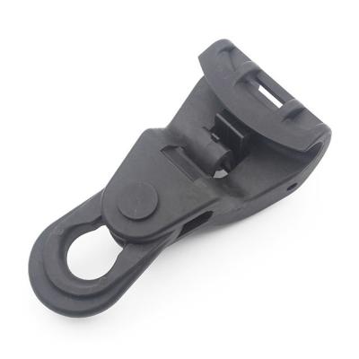 China Insulated Aerial Cable ABC Outdoor Suspension Clamp 5kN Breaking Load Black Connector Core for sale