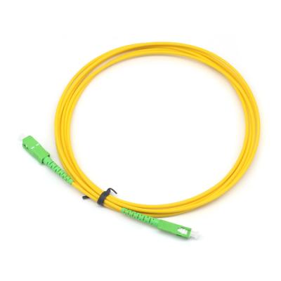 China Einjähriges Simplex Sc Apc bis Sc Apc Sm Glasfaser-Panther-Patch Cord für FTTP-Anwendungen zu verkaufen