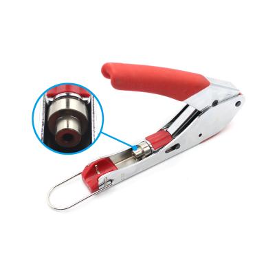 China Customized Support ODM PVC and Tool Steel Coaxial Cable F Connector Compression Pliers Crimping Tool for sale