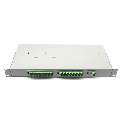 Китай 19 дюймовый 1U 2U оптоволоконный стойка тип PLC Splitter SM G657A1 продается