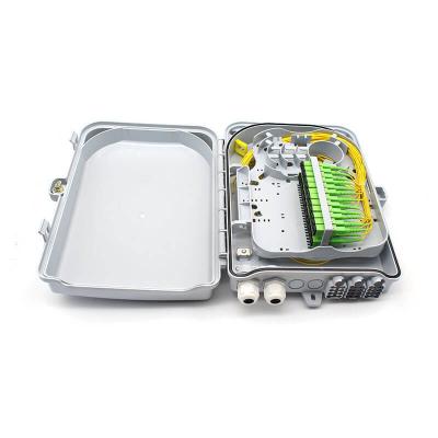 China 24 Cores White Fiber Optics Distribution Box for sale