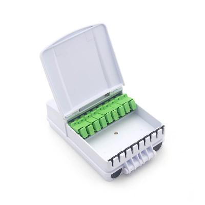 China 8 poorten FTTH Mini Fiber Terminal Box ABS Te koop