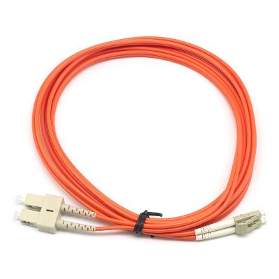 China Duplex LC PC to SC PC OM1 MM Fiber Optic Patch Cord for sale