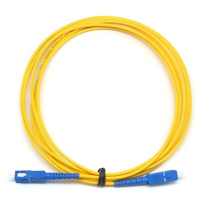 China Simplex SC UPC to SC UPC SM Fiber Optic Patch Cord for sale