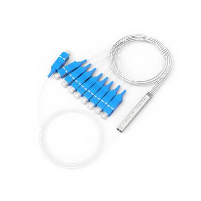 China PVC LSZH Fibra Óptica PLC Splitter Mini Tipo 1m, 1,5m Com Conector SC UPC à venda