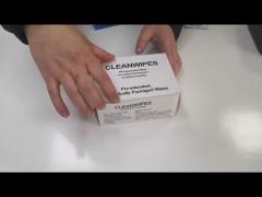 Pre Saturated Fiber Optic Cleaning Kit IPA Fiber Optic Cleaning Wipes 50 Wipes