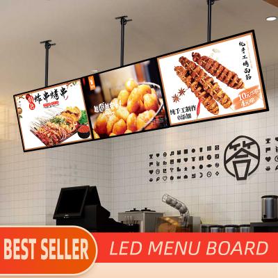 China Black Aluminum Digital Chef Menu Board For Bars And Restaurant Menu Design Rounded Rectangle for sale