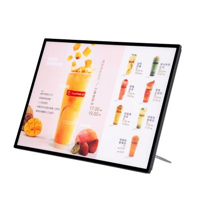 China Aluminum alloy / glass cake shop led menu sign a1 led lightbox led advertising light box for sale