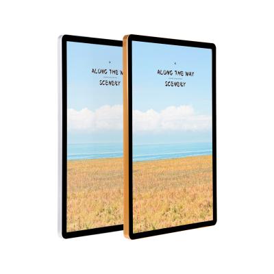 China Wall Mounted Aluminum Alloy frame+Acrylic Panel Sign Poster Frame Advertising Ultrathin Aluminum Display Poster Frame for sale