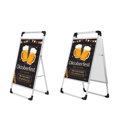 China Aluminum Alloy One Frame Sidewalk Signs Outdoor Sign Wholesale Sidewalk Sign for sale