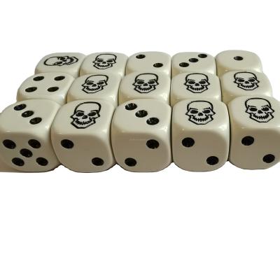 China Custom Hex Adult Games New Style Acrylic Dies Set 14mm Game d6 Logo Engraved Die Set for sale