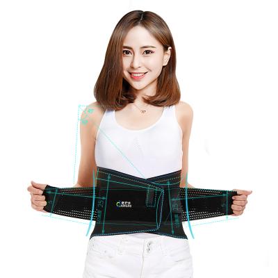 China Black Breathable Lumbar Support Waist Back Brace for sale