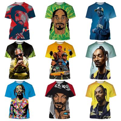 China Snoop Dogg QUICK DRY 3d Printed Shirt For Mens Hitter Casual Fashion Print Hot Custom Design 3D Shirts Hip Hop New Plus Size T Shirts for sale