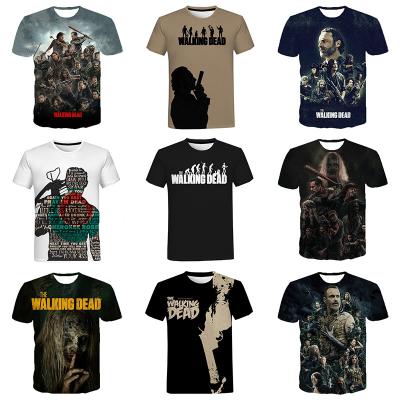 China The Walking Dead 2022 TV QUICK DRY All Over Print T Shirts Men Summer Shorts Sleeve Digital Printing Mens Top OEM ODM Tops Shirt 3D Tees for sale