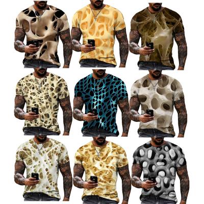 China 2022 3D QUICK DRY Pattern 3D Printed T Shirt Men's Hip Hop R.I.P Short Sleeve Tops Digital Print All Over Print Shirt for sale