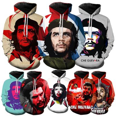 China Windproof 3D Printed Hoodies For Men High Quality Oversized Hero Che Guevara New Fashion Casual Pullover 3D Printed Mens Hoodies for sale